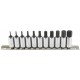 Trident 11pc Hex Bit Set 1/4" Drive Metric